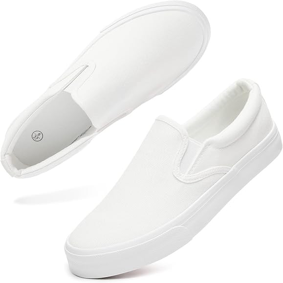 Women's Slip on Shoes Canvas Sneakers Loafers Non Slip Shoes Low Top Casual Shoes | Amazon (US)
