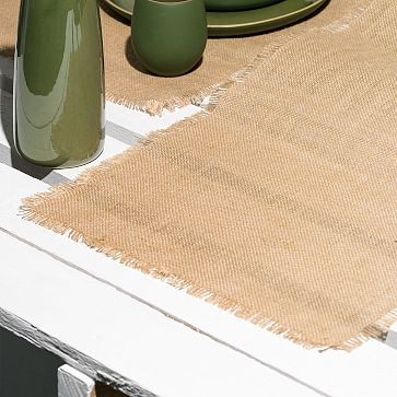 Gharyan Stoneware Jute Table Runner | West Elm (US)