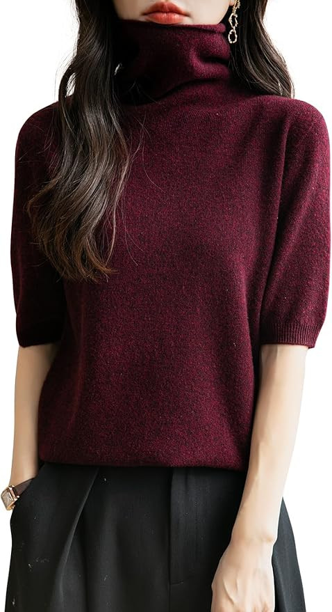 Chanyarn Women's Turtleneck 100% Merino Wool Spring Fall Winter First-Line Ready to Wear Seamless... | Amazon (US)