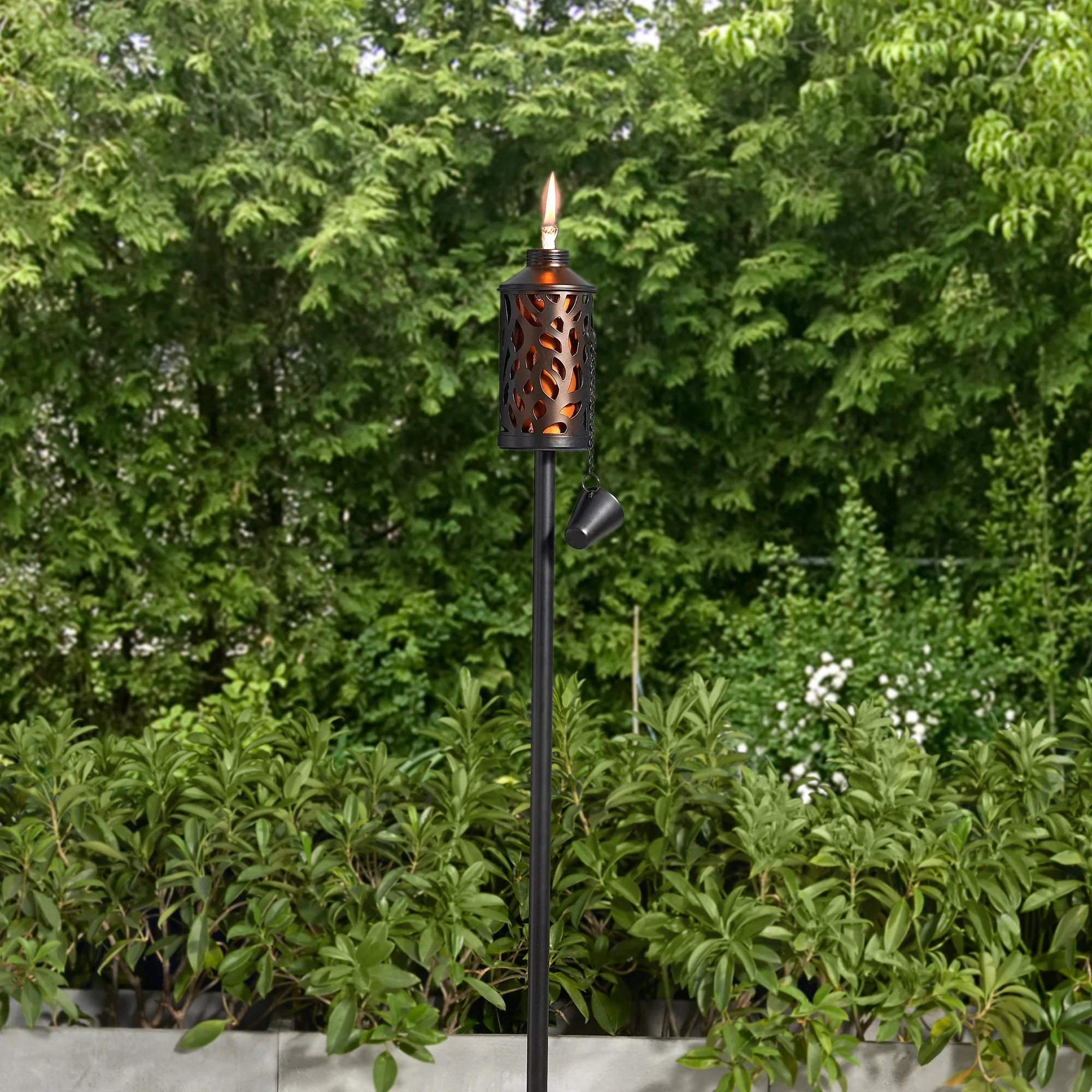 Mainstays Citronella Metal Yard/Garden/Patio Torch 60 inches Long - Black and Copper | Walmart (US)