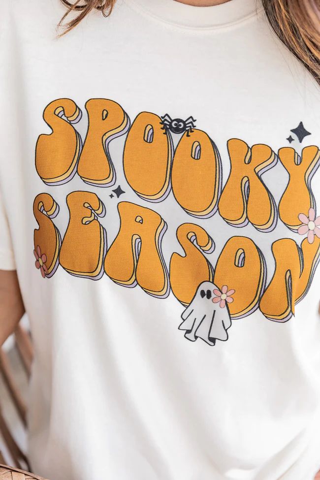 Spooky Season Ivory Graphic Tee | Pink Lily