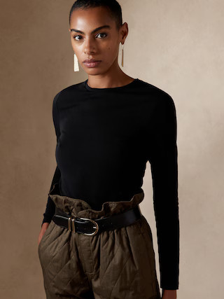 Refined Crew-Neck T-Shirt | Banana Republic (US)