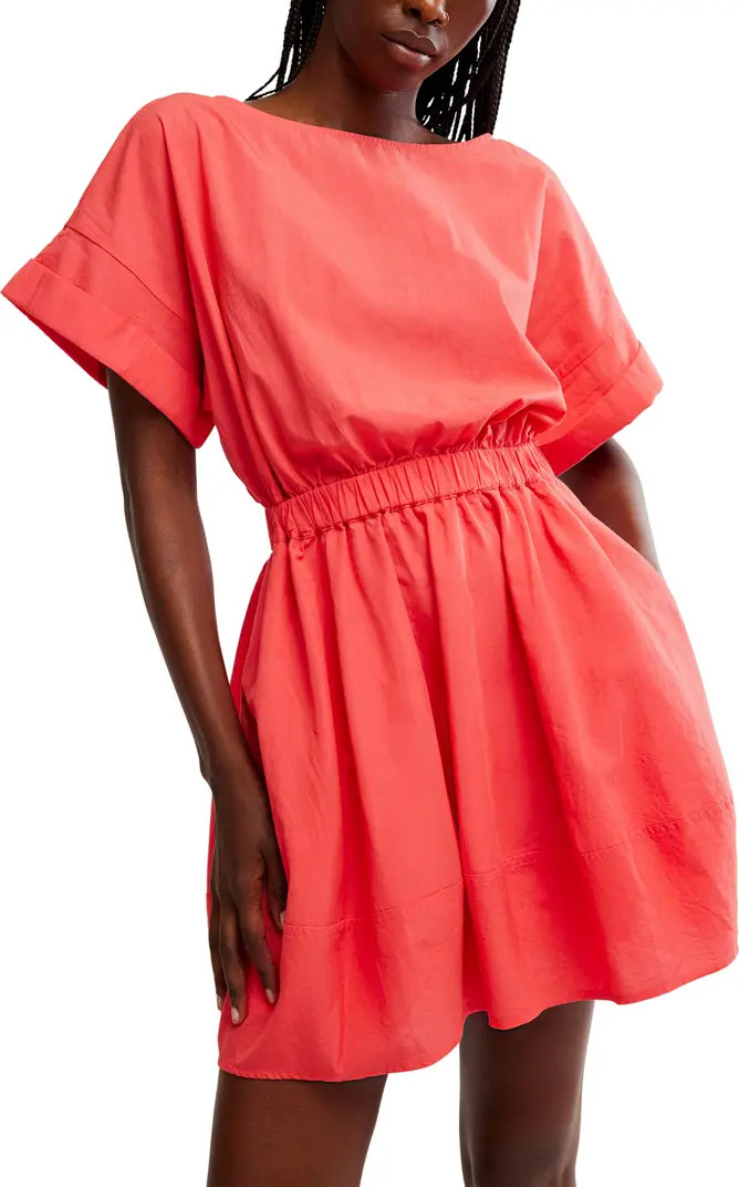 Full Time Fun Cotton Poplin Minidress | Nordstrom