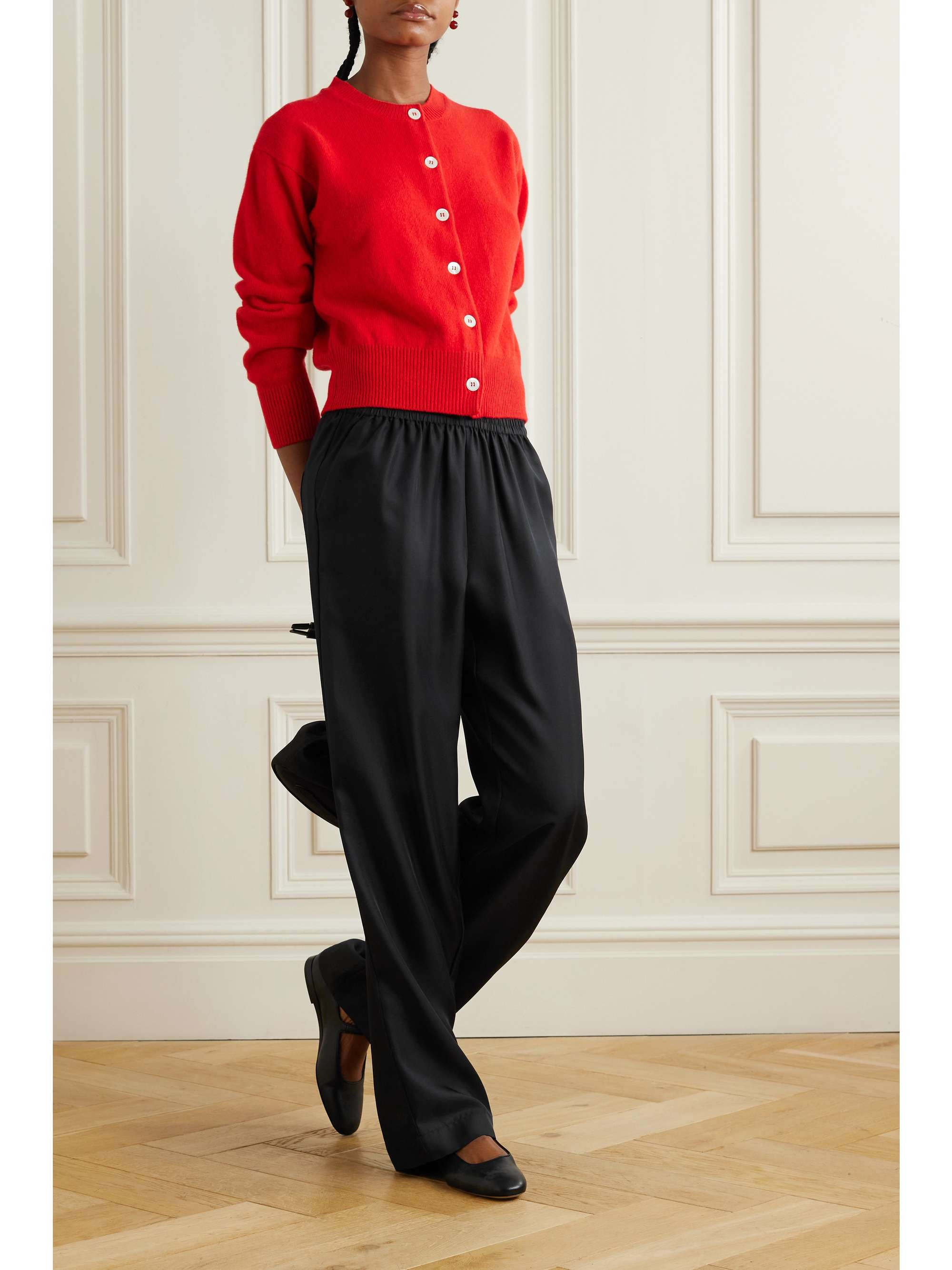 LOULOU STUDIOAlera silk-twill wide-leg pants | NET-A-PORTER (US)