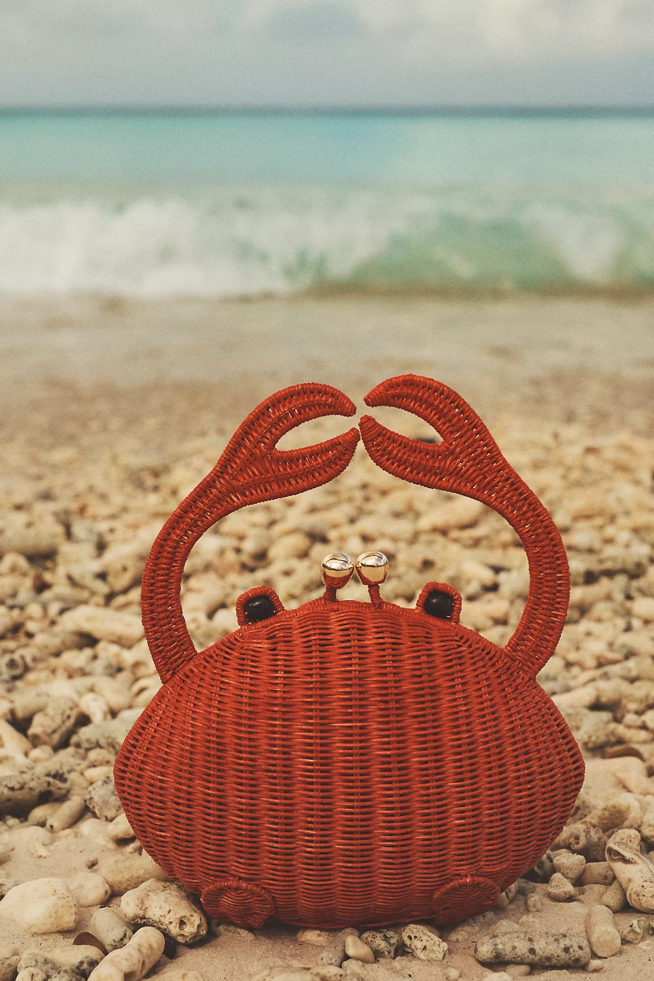 Serpui Philip Wicker Crab Clutch Bag | Anthropologie (US)