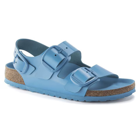 Milano Big Buckle Natural Leather Patent High Shine Sky Blue | BIRKENSTOCK | Birkenstock USA