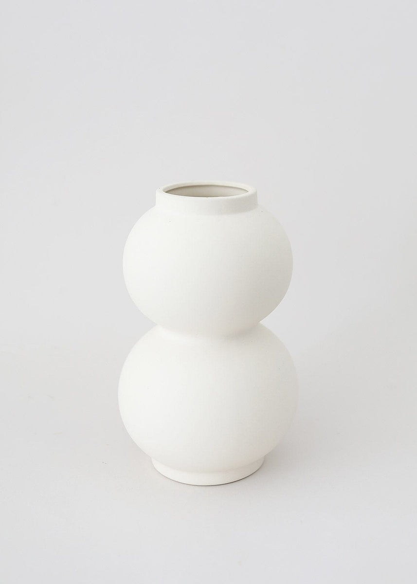Afloral Matte Ceramic Double Orb Vase - 8 | Afloral (US)