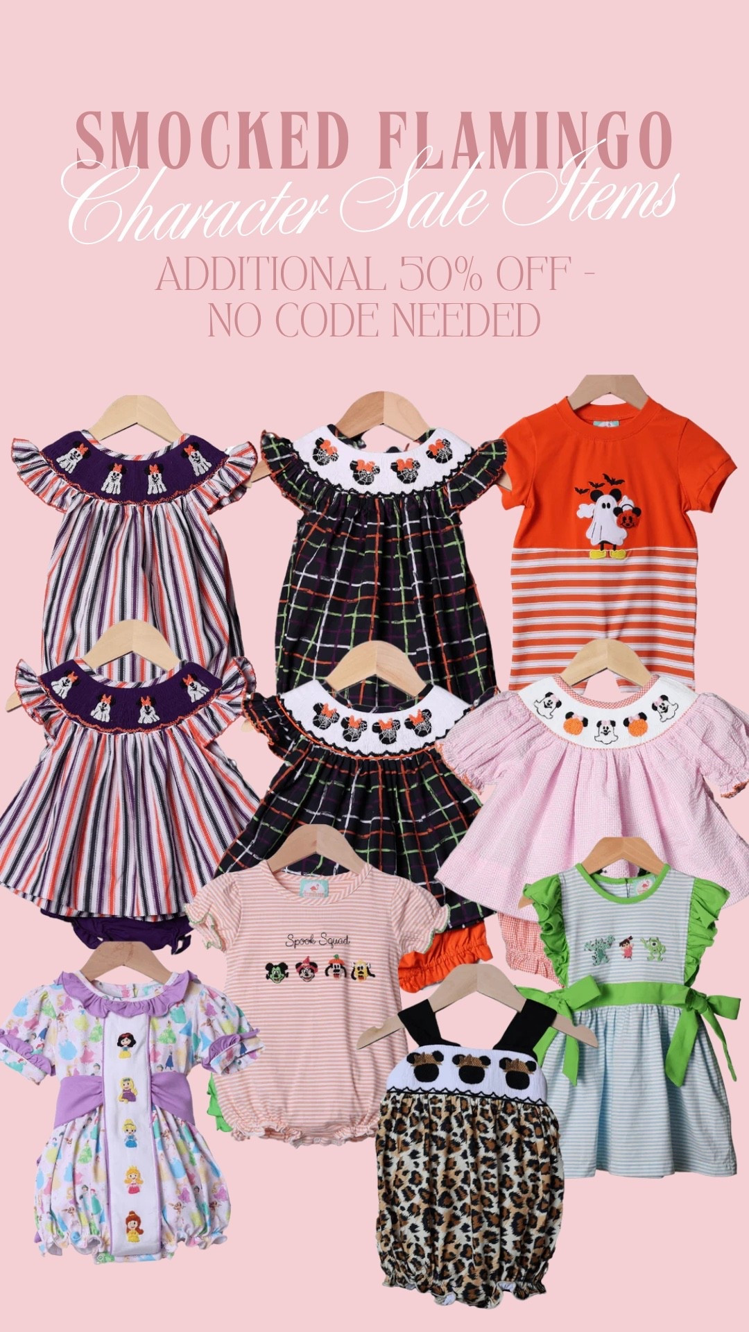 extra 50% off sale tab at the Smocked Flamingo! 

#LTKBaby #LTKKids #LTKSaleAlert