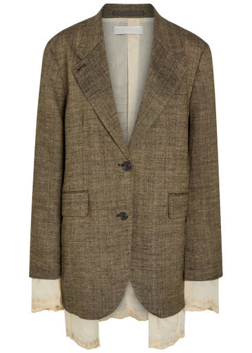 Drip layered linen and silk-blend blazer | Harvey Nichols