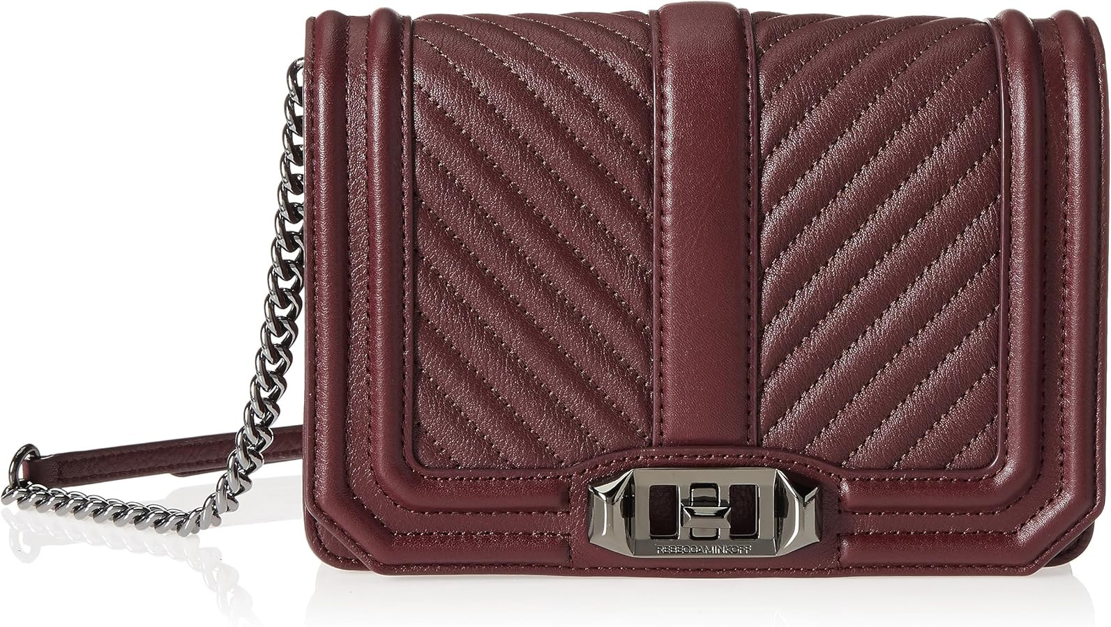 Rebecca Minkoff Women's Chevron Quilted Love Crossbody Bag | Amazon (US)