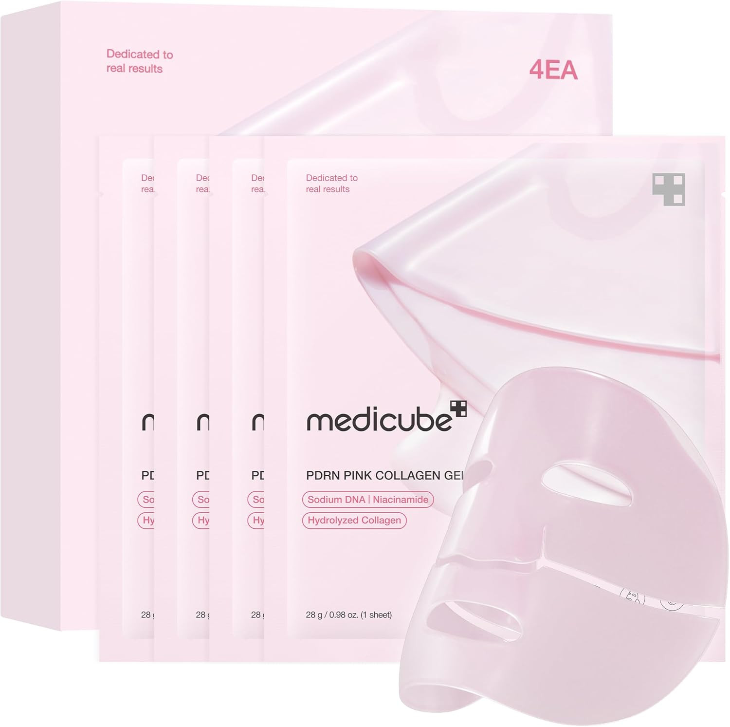 medicube Salmon DNA PDRN pink collagen jelly gel mask | overnight face mask for glass glow skin- ... | Amazon (UK)