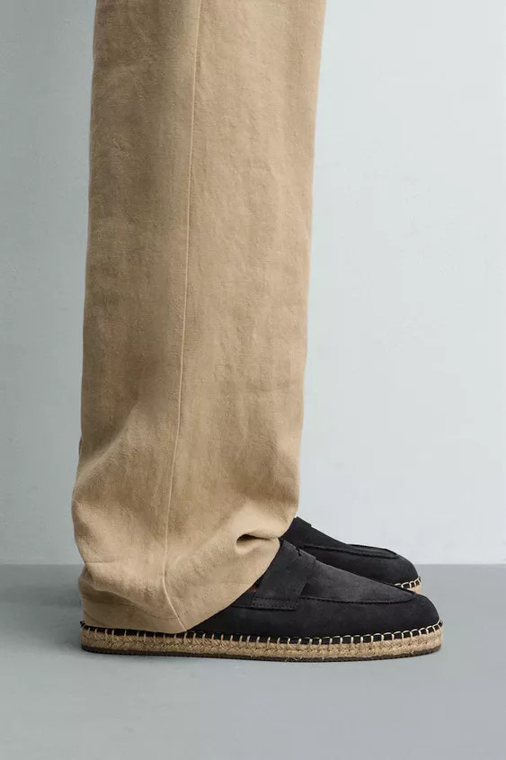 LEATHER PENNY ESPADRILLES | Zara US