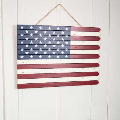 Classic American Flag Wooden Wall Art | Target