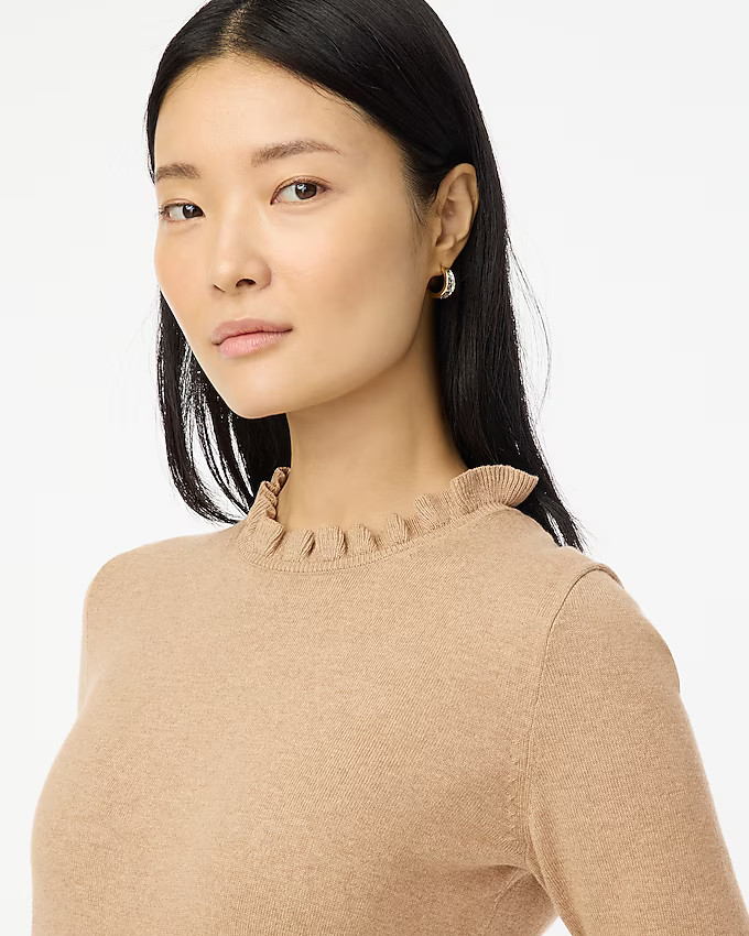 Ruffleneck sweater | J.Crew Factory