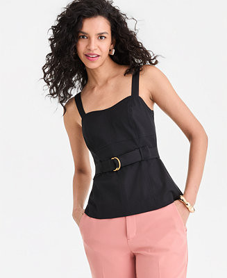 I.N.C. International Concepts Women's Belted Tank Top, Macy's Exclusive - Macy's | Macy's