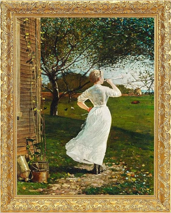Wood Canvas Frame for 16"x20"Paintings,Antique Gold Ornate Frames for Oil Art,Plein Air Frame,Vin... | Amazon (US)