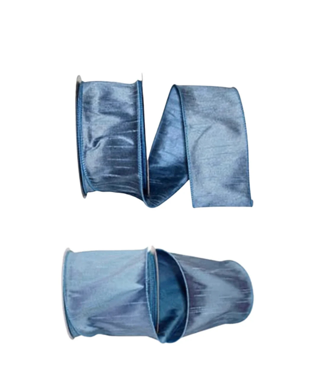 Luxury Wired Dupioni Ribbon French Blue (10 Yard Roll) - Etsy | Etsy (US)