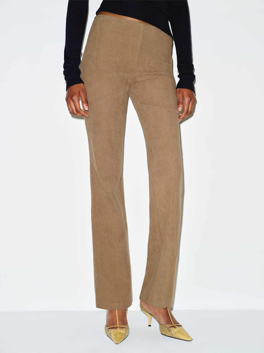 Reformation Hartley Low Rise Baby Bootcut Pant Black 8 | Reformation (Global)