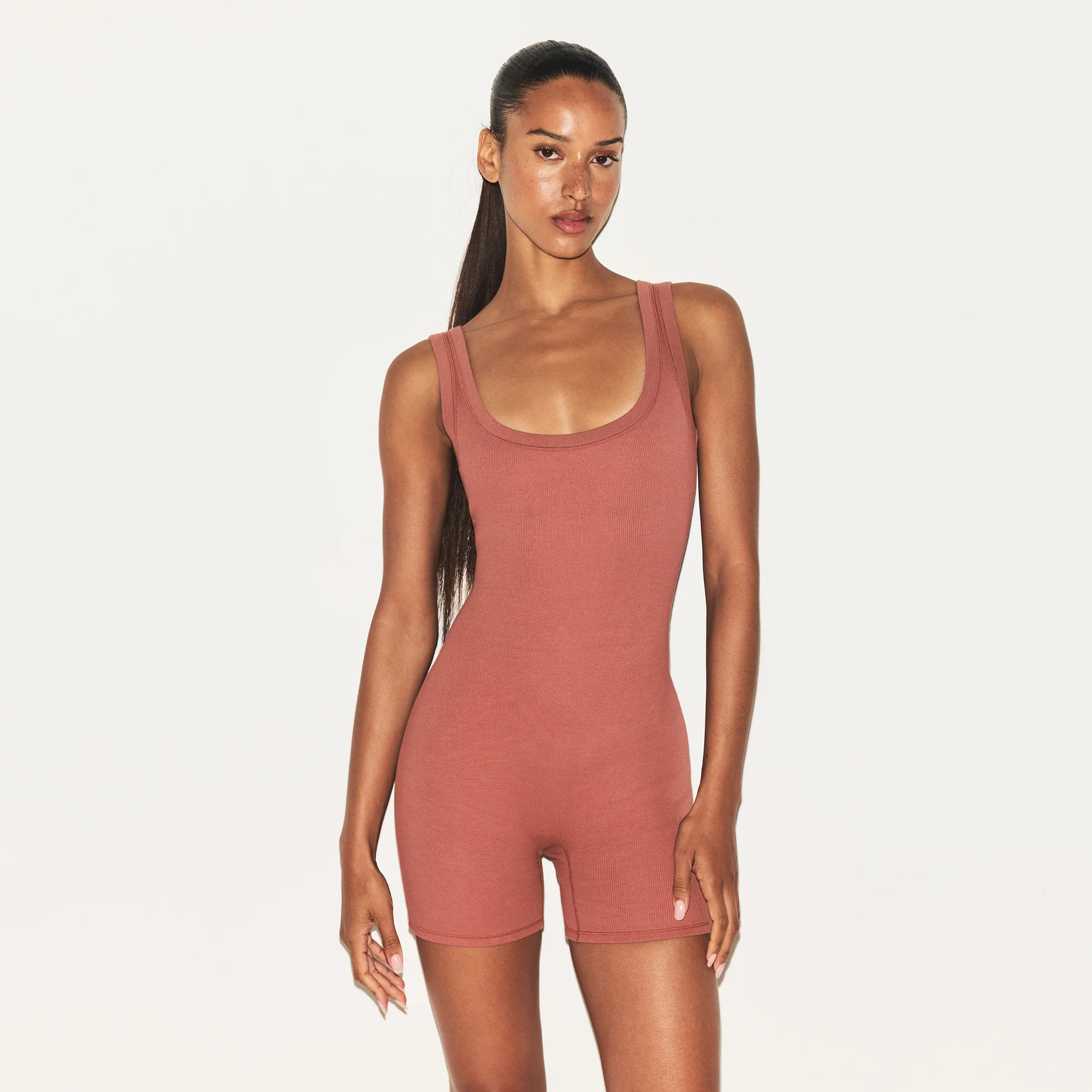 SKIMS Onesie (Bodysuit) | Pink | 3XL | Cotton Rib | SKIMS (US)