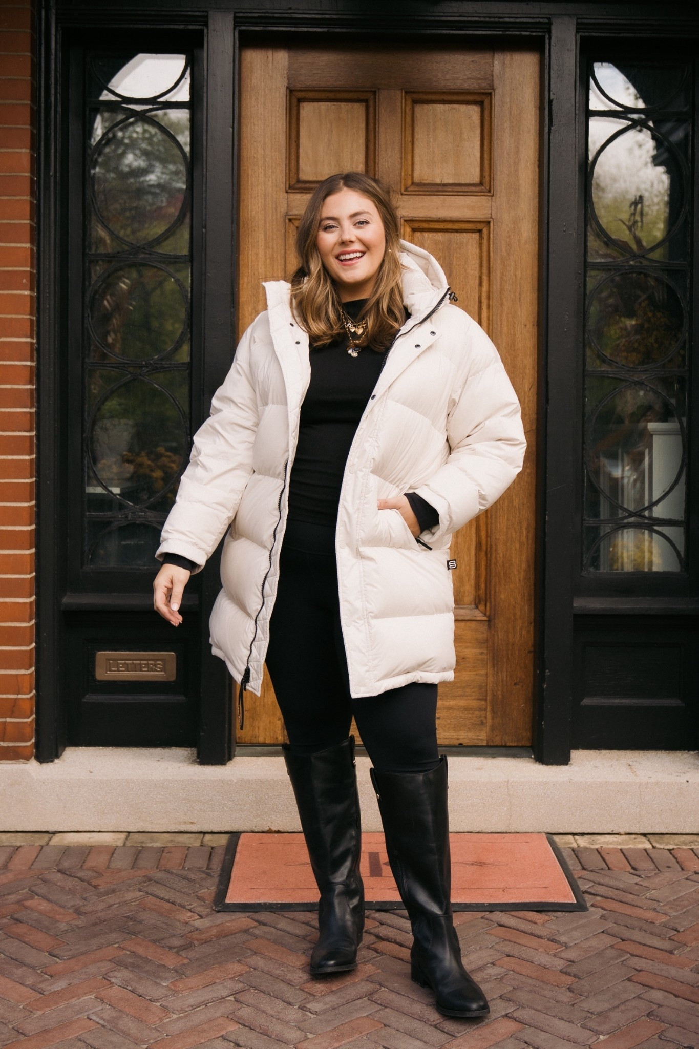 Winter coat - puffer coat - wearing size XL. Wearing size XL in leggings & XXL in top. Use CARALYN15 at Spanx. 

#LTKPlusSize #LTKStyleTip #LTKSeasonal