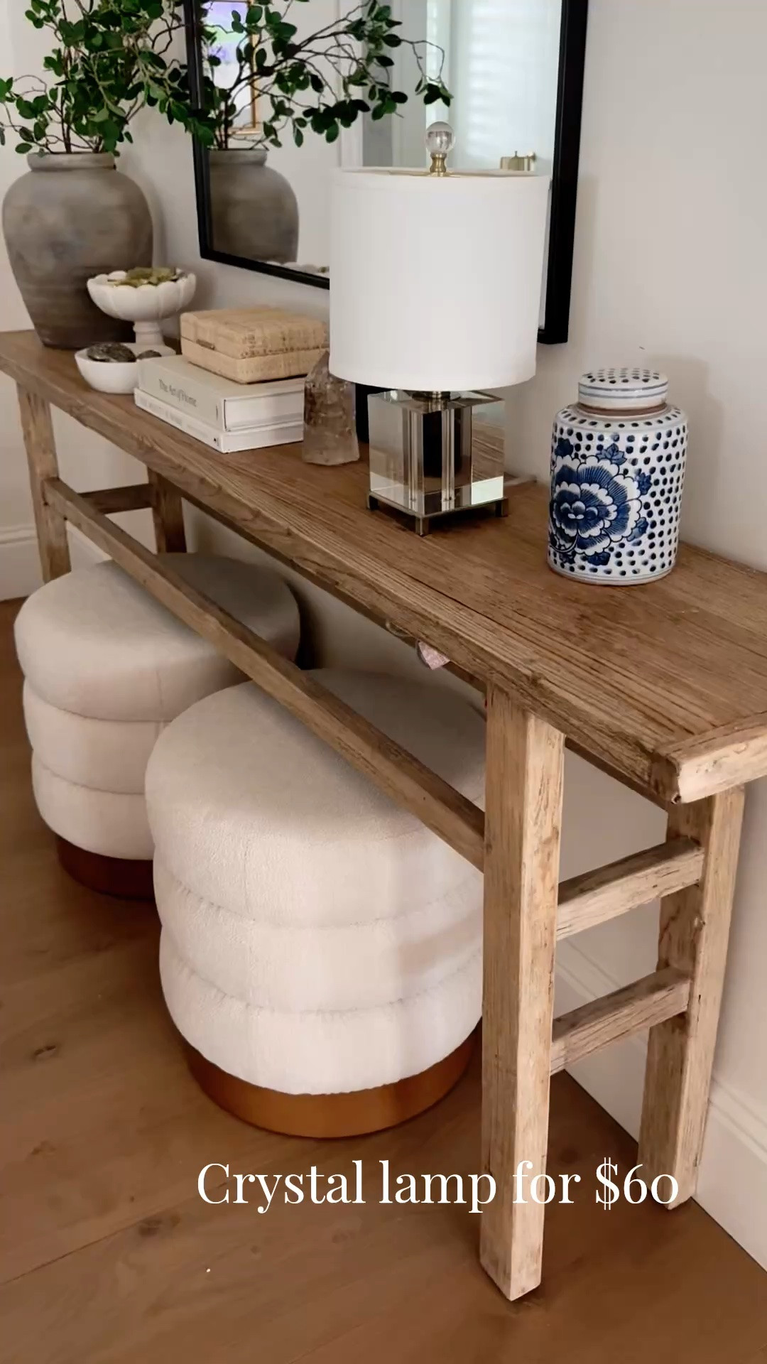 Definitely a look for less with this crystal lamp!