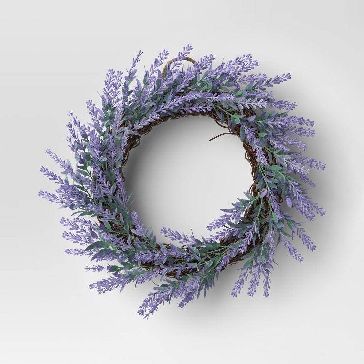 Mini Lavender Wreath - Threshold&#8482; | Target