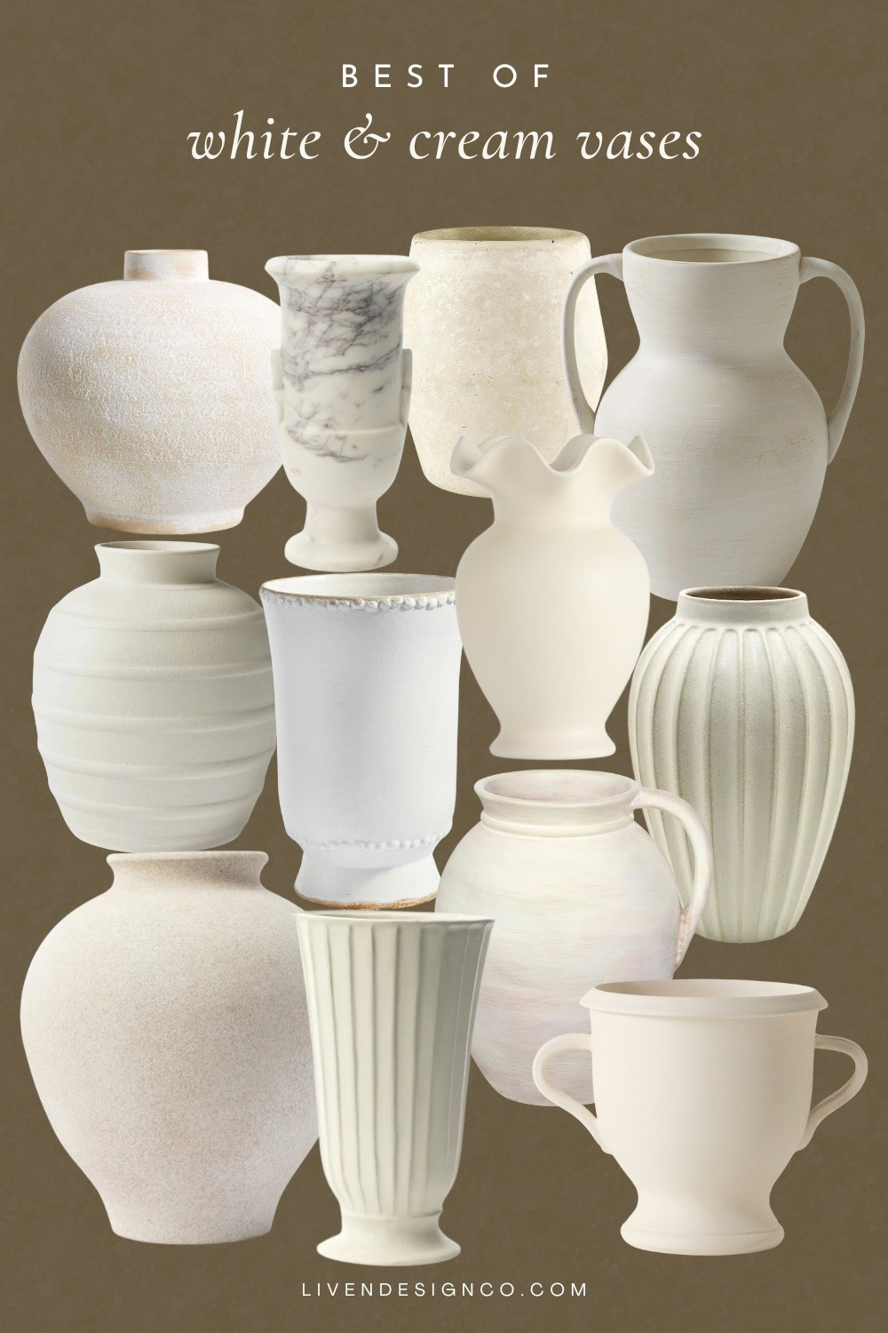 White vase. Cream vase. Ceramic vase 

#LTKSeasonal #LTKHome #LTKSaleAlert