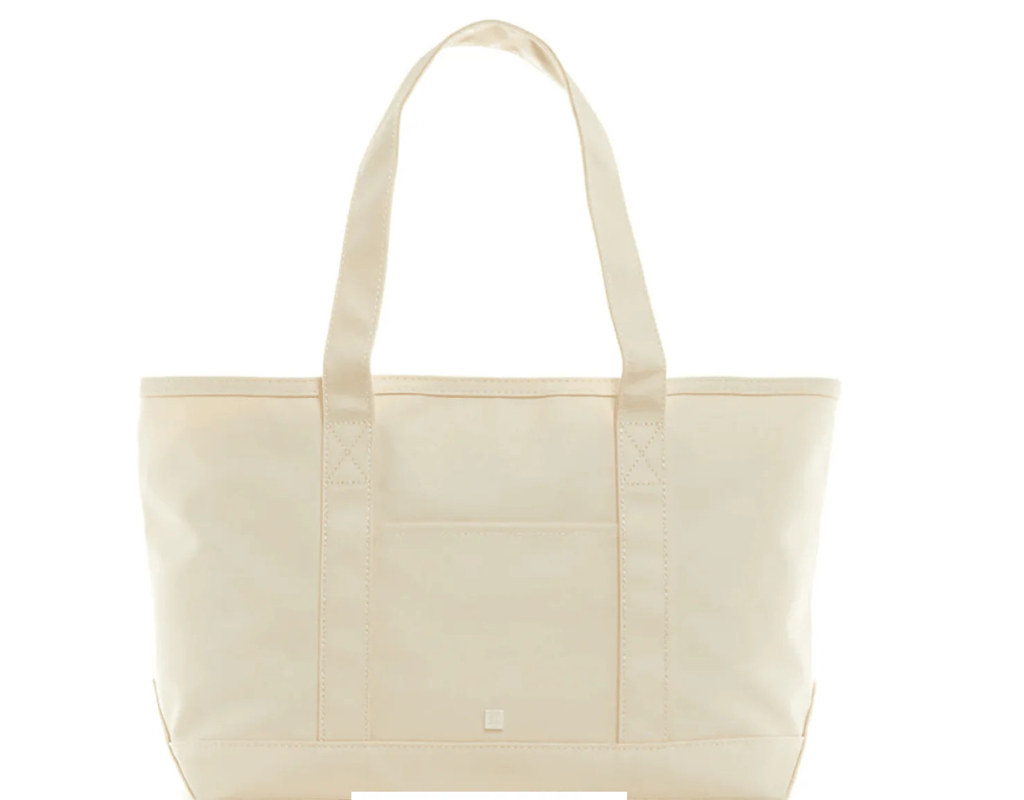 Coated Canvas Natural Medium Tote | Morrow and Main