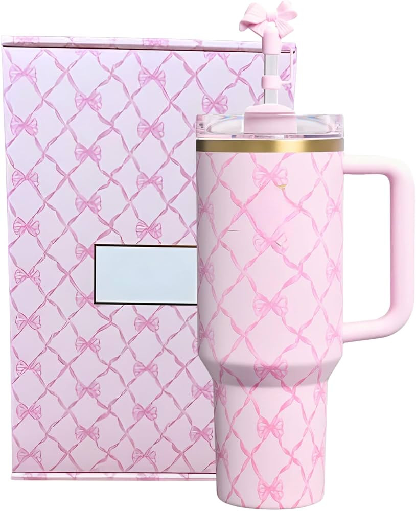 Love Shack Fancy Quencher Tumbler 40oz Quencher H2.0 with box.40oz Tumbler with Handle,Double Wal... | Amazon (US)