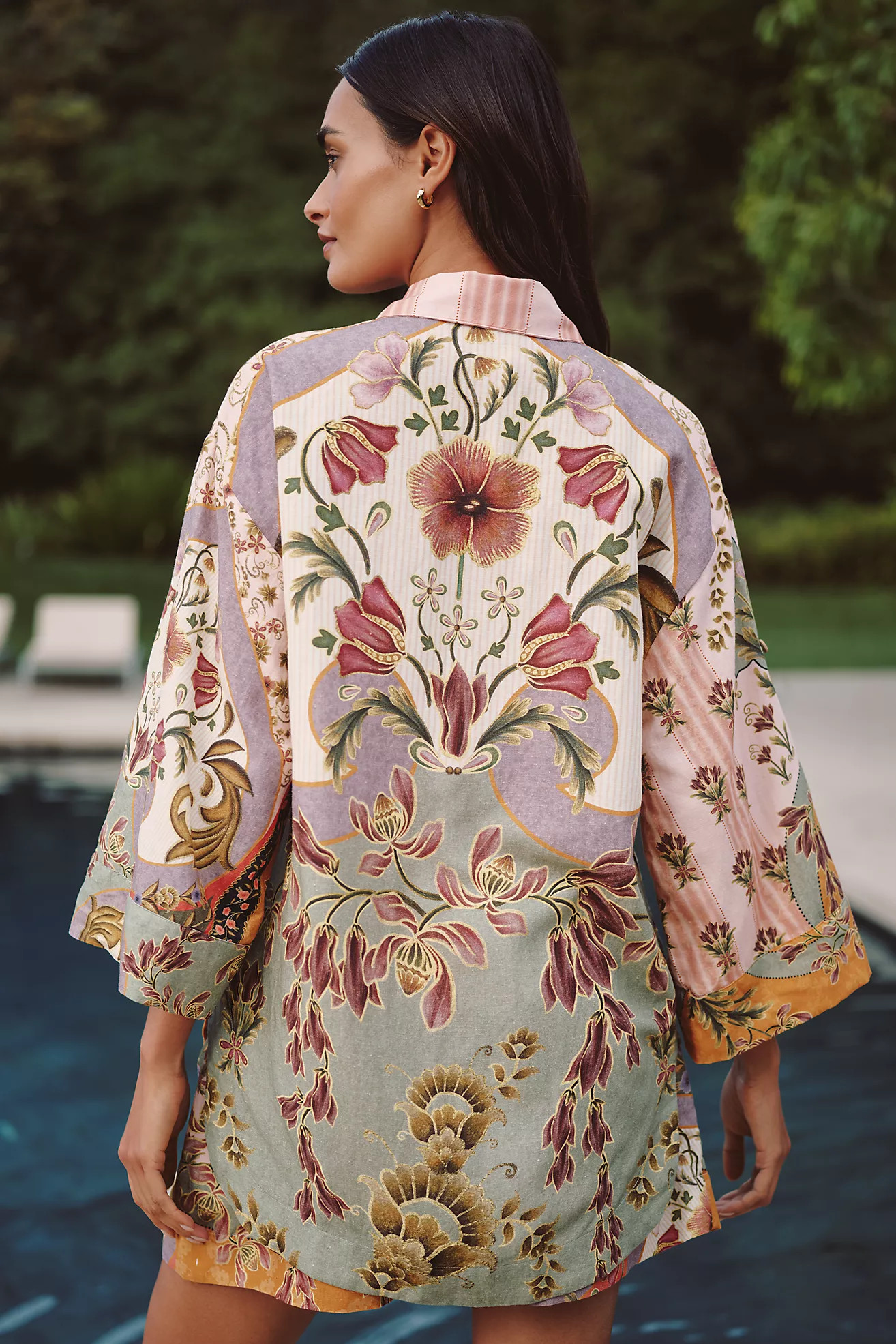 Agua Bendita Chrissy Linen Blend Buttondown Shirt | Anthropologie (US)