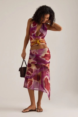 Feners Festa Asymmetric Midi Skirt | Anthropologie (UK)