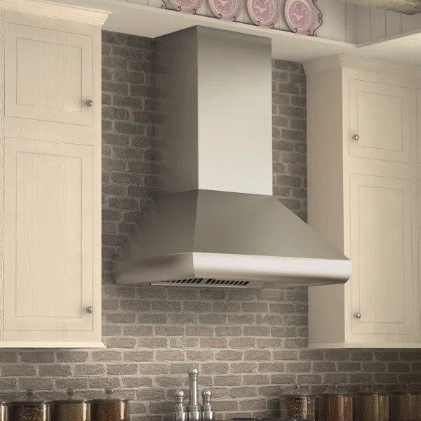 ZLINE 36 in. Professional Convertible Vent Wall Mount Range Hood in Stainless Steel (587-36) | Wayfair North America