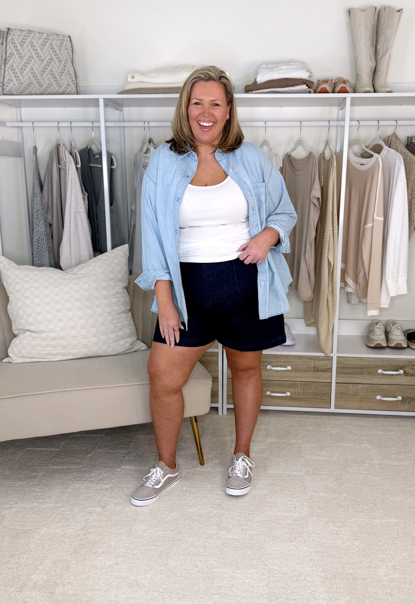 Wearing the 1X in the tank and 2X in the button up.

Plus size fashion, everyday outfit ideas, trendy fashion, ootd, mom style, spring fashion, ootd

#LTKMidsize #LTKOver40 #LTKPlusSize