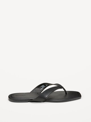 Faux-Leather Flip Flop for Women | Old Navy (CA)