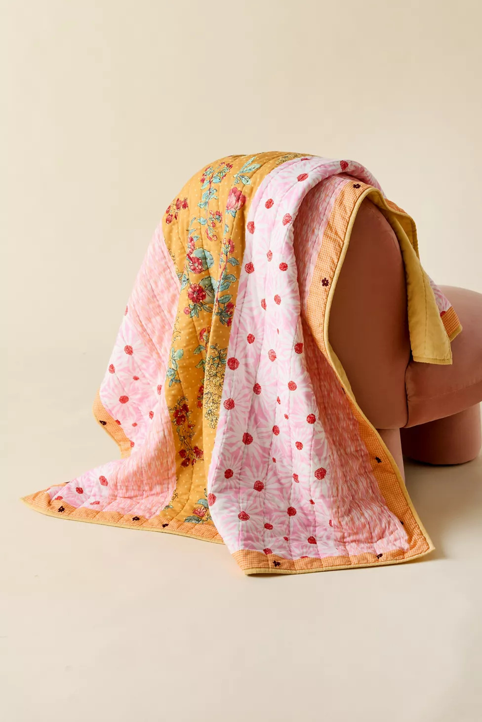 Jasmine Cotton Seed Stitch Quilted Throw Blanket | Urban Outfitters (US and RoW)