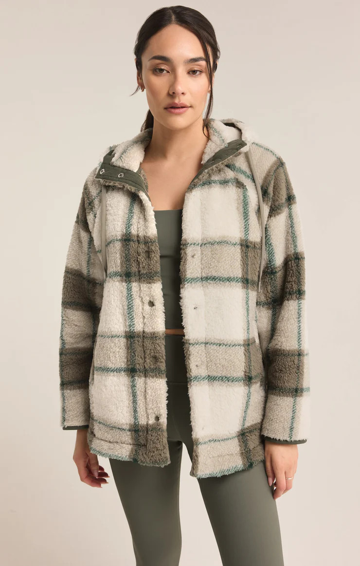 Cross Country Plaid Sherpa Jacket | Z Supply
