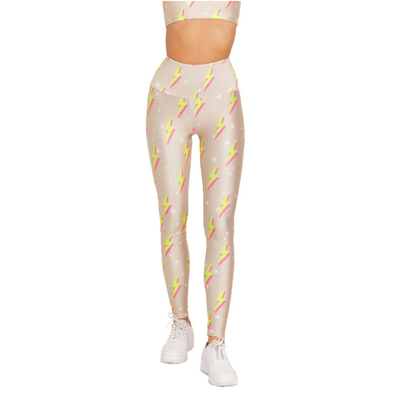 Nude Neon Bolts Leggings | simplyWORKOUT