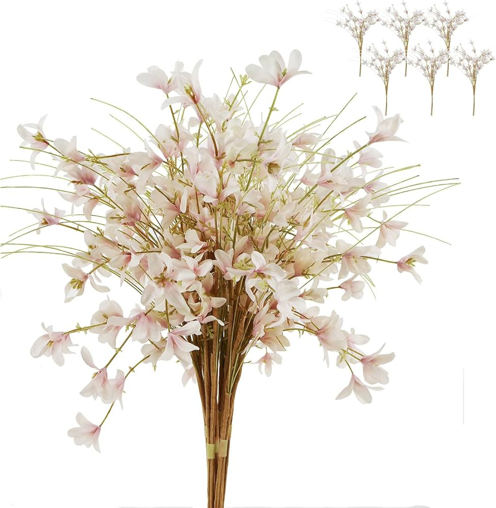 16" 24pcs Rustic Spring Summer Blooming Wild Flowers with Stems for Crafts or vase, Farmhouse Hom... | Amazon (US)