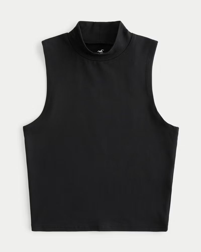 Seamless Fabric Sleeveless Mock-Neck Top | Hollister (US)