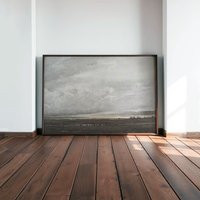 Vintage Framed Muted Landscape Painting Wall Art Neutral Tones Above Bed Decor Rustic Historical Housewarming Or New Home Gift Ls195 | Etsy (US)