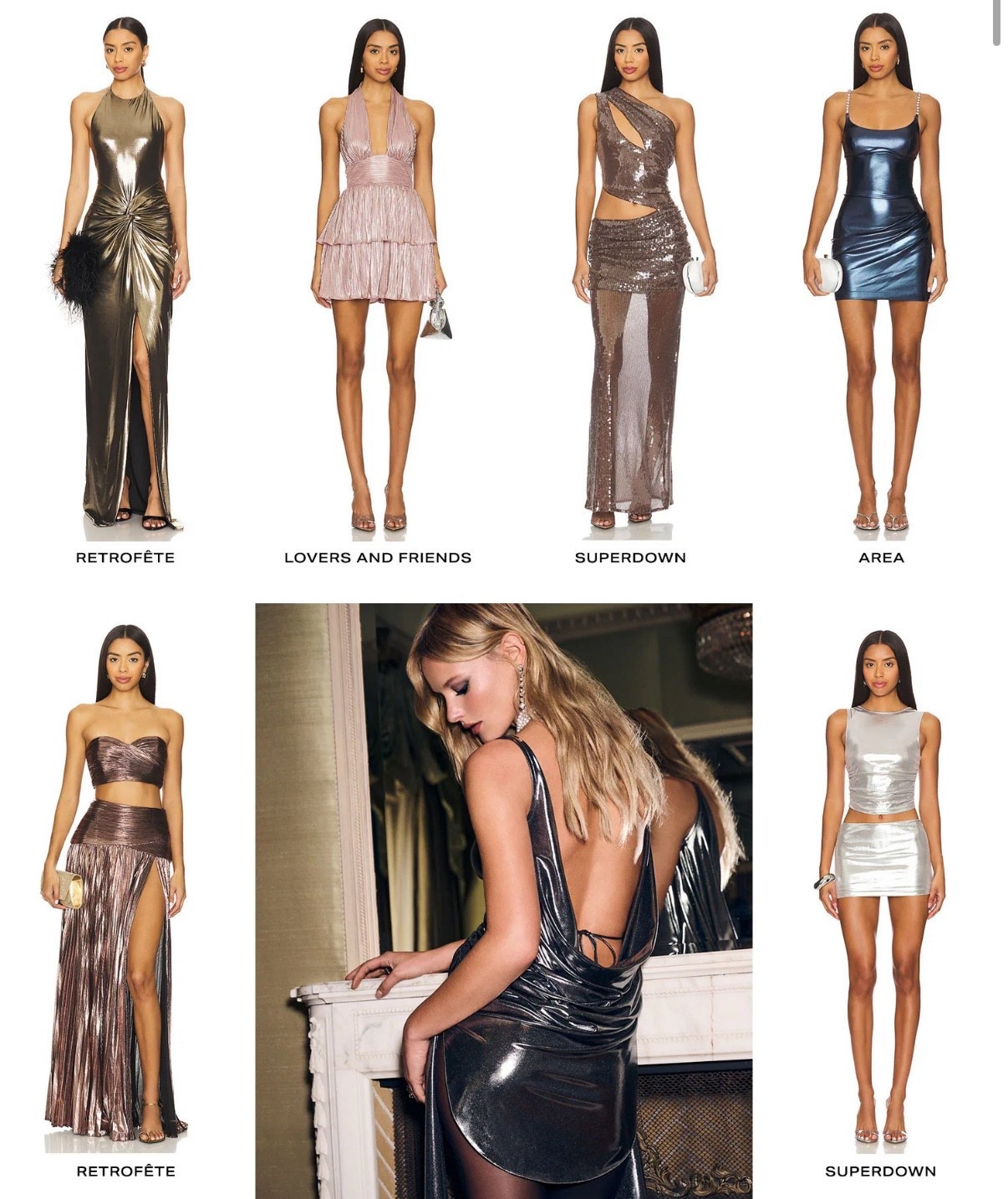 Metallic moments ✨ 
Holiday fashion inspo for any party! 🥂


#metallic dress
#trending 
#mini dress
#maxi dress
#silver dress
#gold dress
#sparkly dress
#new years eve dress
#new years outfit 
#christmas party dress 
#date night
#pink dress 
#black tie
#skirt set
#style inspo
#designer fashion 
#winter wedding 
#new years eve fashion inspo
#revolve holiday
#revolve fashion
#revolve finds 
#ootd

#LTKHoliday #LTKootd