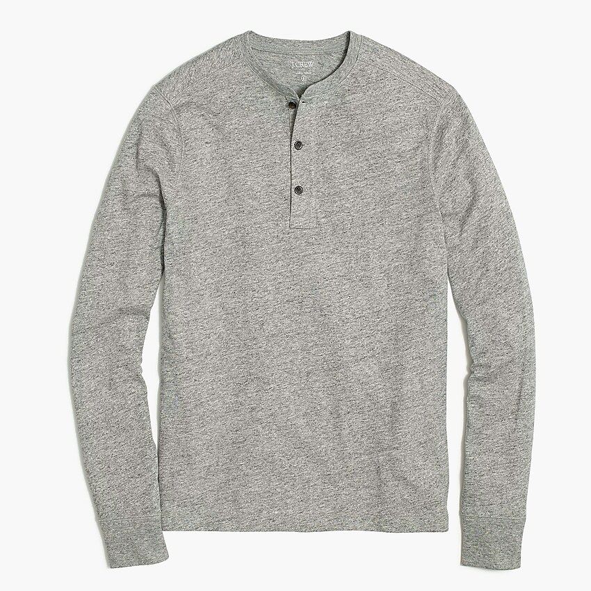 Long-sleeve henley in slub cotton | J.Crew Factory