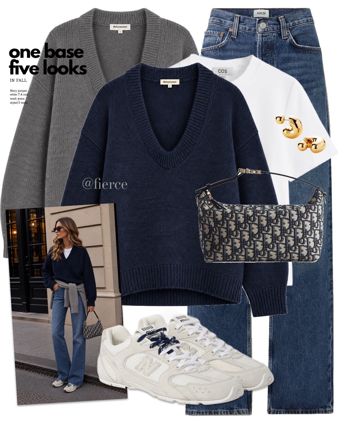 Baby jumper Dior bag Miu Miu sneakers mid blue jeans

#LTKuk #LTKautumn #LTKeurope