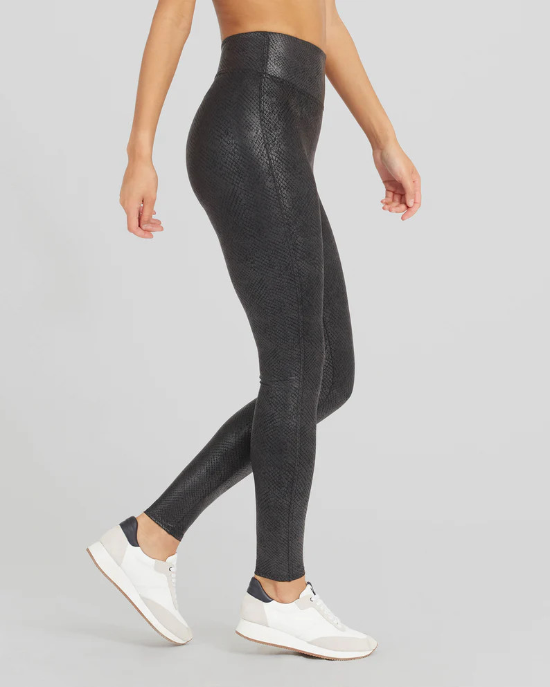 Faux Leather Matte Snake Leggings | Spanx