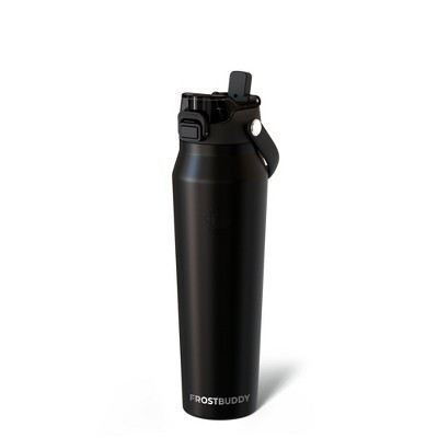 FrostBuddy Bottle Buddy 32 oz Insulated Water Bottle – Stainless Steel, Leakproof Lid, Cupholder-Friendly | Black | Target