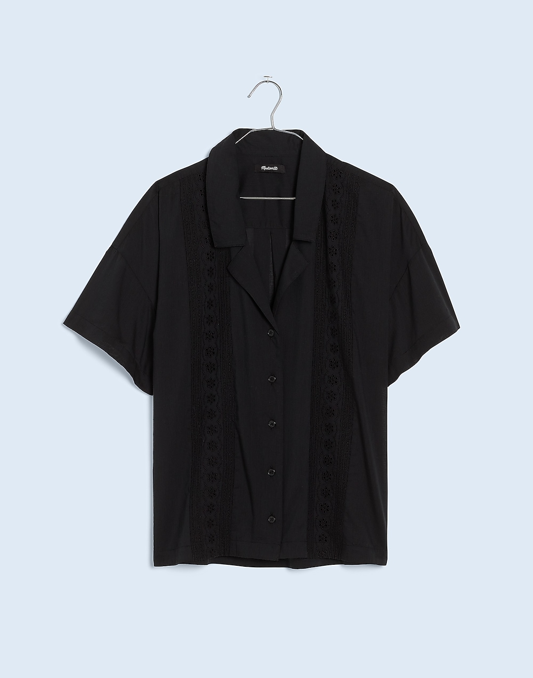 Embroidered Button-Front Cover-Up Shirt | Madewell