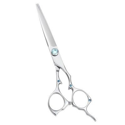 Unique Bargains Hair Cutting Scissors Premium Stainless Steel Razor with Blue Rhinestone | Target