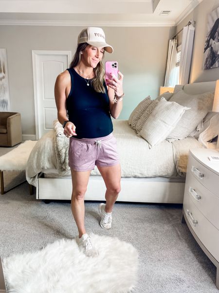 Hat linked 
Tank-wearing a medium here (also have a large for the bump) on sale for under $6!
Shorts-size small (go down if between) buttery soft perfect lounge shorts and have pockets and functional drawstring!

Click below to shop!


#LTKxTarget #LTKfindsunder100 #LTKstyletip