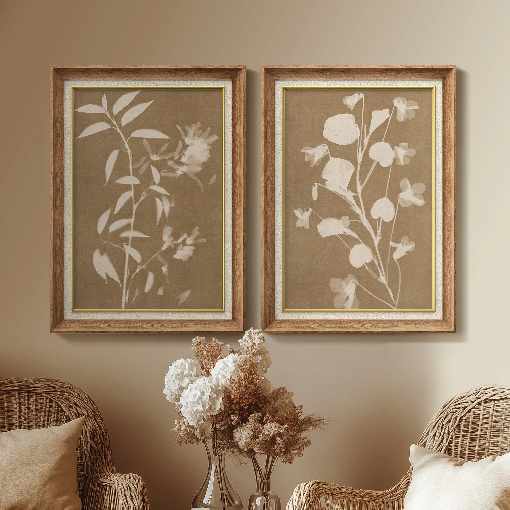 Ashbrook Set of 2 Premium Framed Art Artworks on Premium Canvas with 26"x36" Frame | Wayfair | Wayfair North America