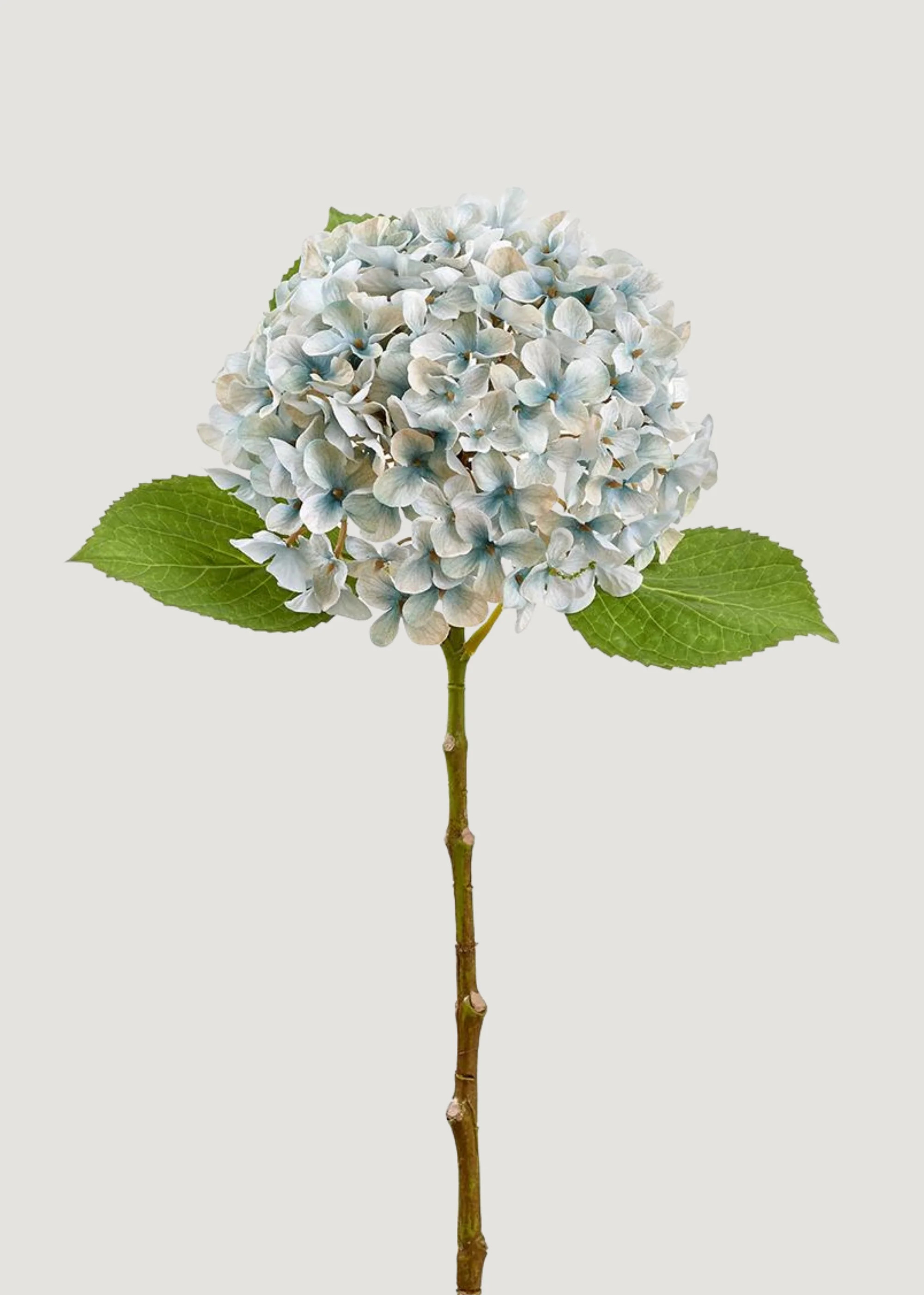 Antique Light Blue Fake Hydrangea Flower - 17.5" | Afloral